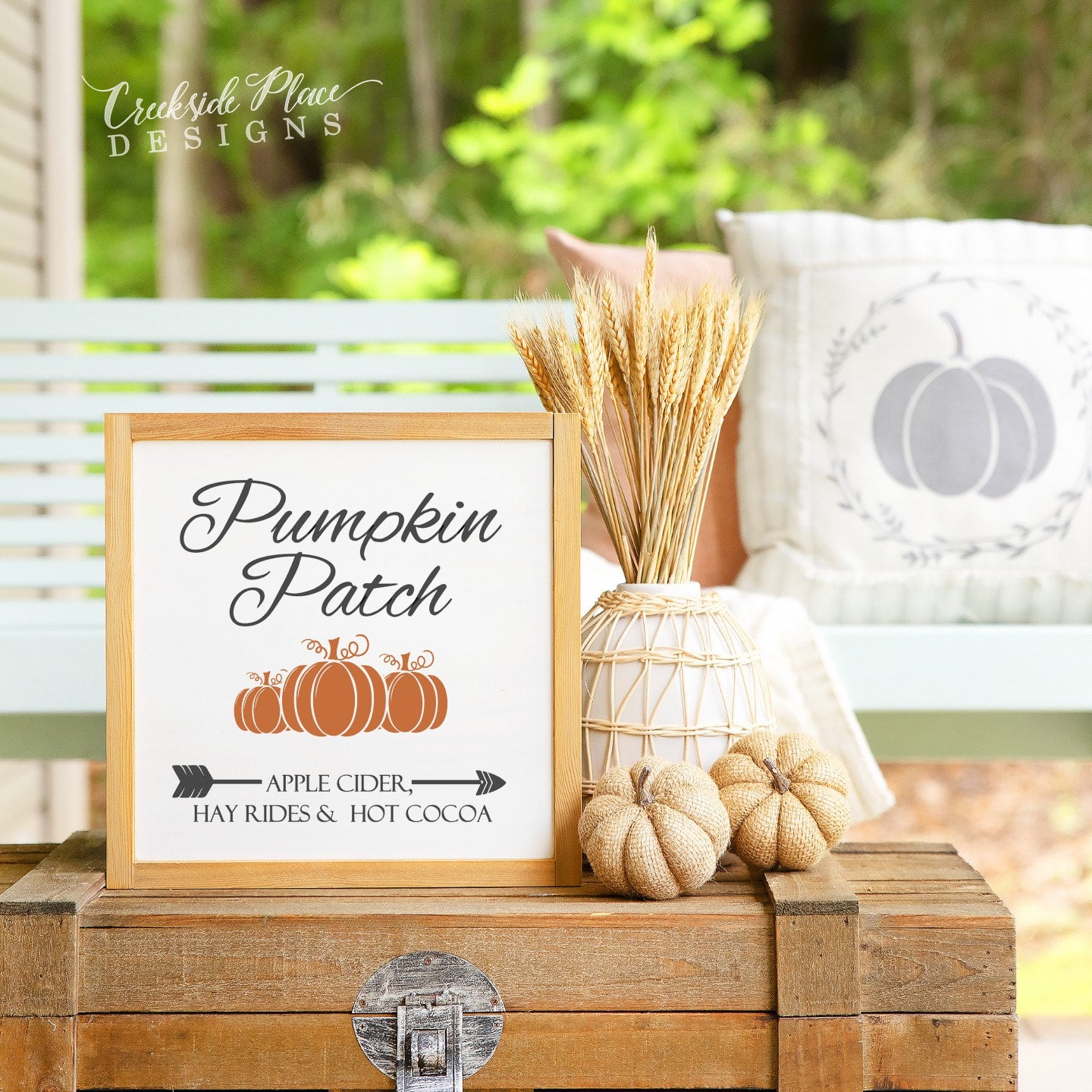 Pumpkin Patch Framed Sign | Creekside Place Designs